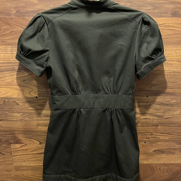 Women's Jill Stuart Dress Military Utility Mini Dress Army Green Unique Size 0 - Picture 2 of 6